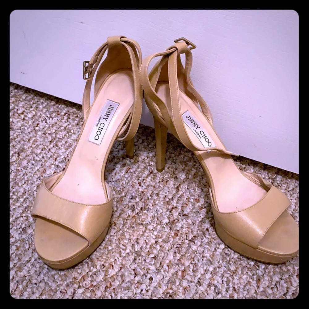 Kayden Patent Platform Sandal, Nude